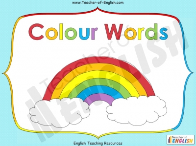 Colour Words Teaching Resources
